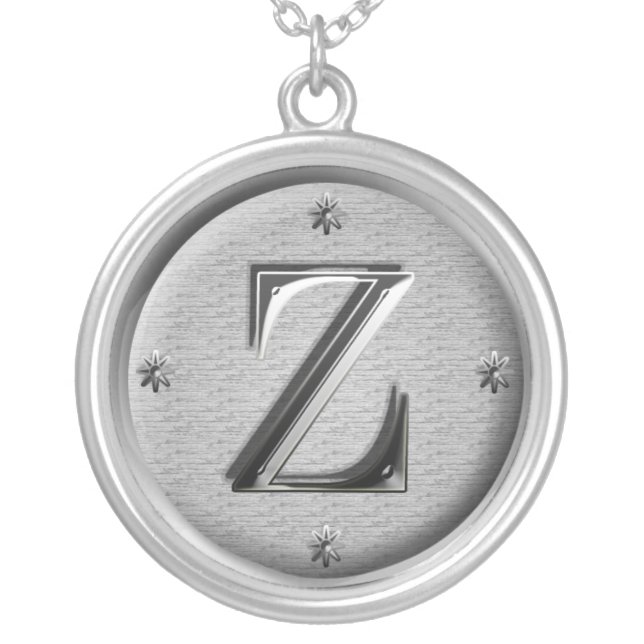 initial Z necklace (Front)