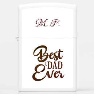 Initialed Best Dad Ever  Zippo Lighter