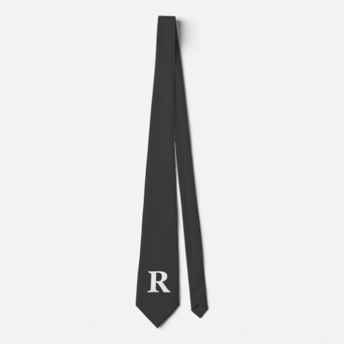 Initialed Formal Jet Color Chic Tie