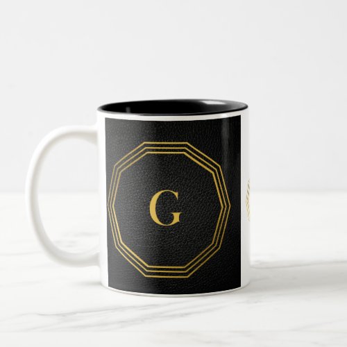 Initialed G Monogrammed Mug  Custom Mug with Init