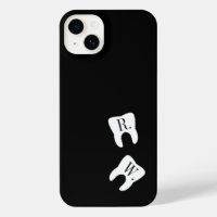 Initialed Teeth Dentistry Symbol Custom