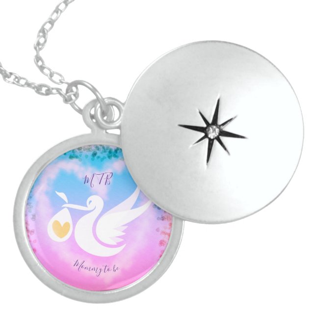 Initialized Mommy To Be Necklace (Front)