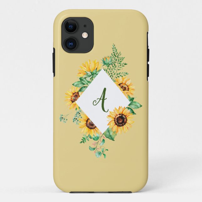 Initialized Sunflowers Case-Mate iPhone Case (Back)