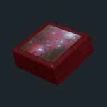 Initialled Christmas Tree Cluster - NGC 2264 Keepsake Box<br><div class="desc">Galaxies, Stars and Nebulae series A gorgeous outer space photograph featuring a colour image of the region known as NGC 2264 - an area of sky that includes the sparkling blue baubles of the Christmas Tree star cluster and the Cone Nebula. It was created from data taken through four different...</div>