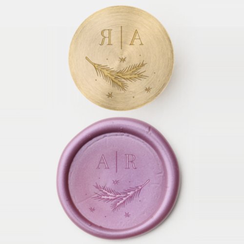 Initials and Branch Wax Seal Stamp