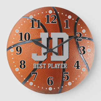 Initials - Best Player | Basketball Wall Clock