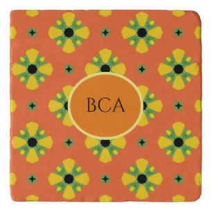 INITIALS Bright Birthday or Anniversary Gift   Trivet