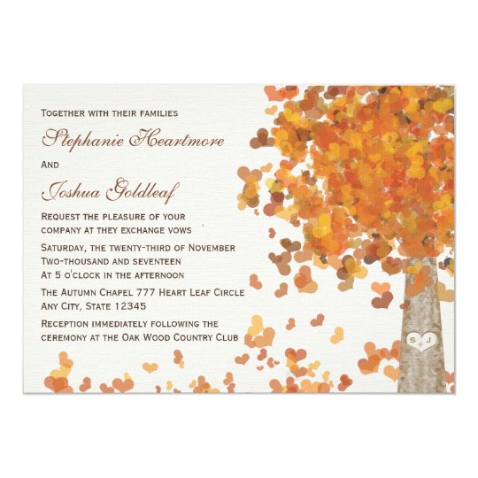 Initials Carved in a Tree Wedding Invitations | Zazzle.com