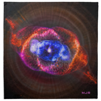 Initials Cats Eye Nebula Napkin