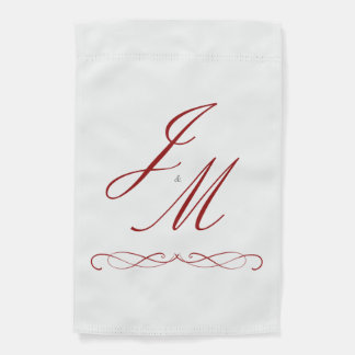 Initials Customizable Wedding Garden Flag