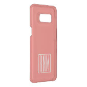 Initials Monogram | Coral Uncommon Samsung Galaxy Case (Back/Right)