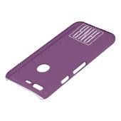 Initials Monogram | Deep Purple Uncommon Google Pixel Case (Top)