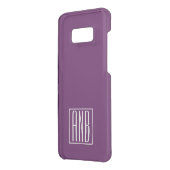 Initials Monogram | Deep Purple Uncommon Samsung Galaxy Case (Back/Left)