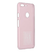 Initials Monogram | Light Pink Uncommon Google Pixel XL Case (Back/Right)