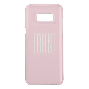 Initials Monogram   Light Pink Uncommon Samsung Galaxy S8+ Case