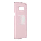 Initials Monogram | Light Pink Uncommon Samsung Galaxy Case (Back/Right)