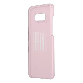 Initials Monogram | Light Pink Uncommon Samsung Galaxy Case (Back/Left)