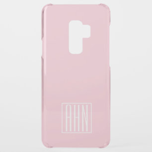 Initials Monogram Light Pink Uncommon Samsung Galaxy S9 Plus Case