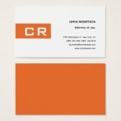 Initials Monogrammed Custom Modern Minimalist (Front & Back)
