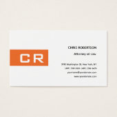Initials Monogrammed Custom Modern Minimalist (Front)