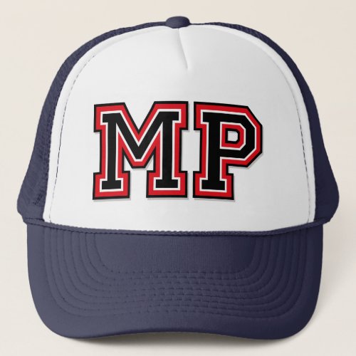 Initials MP Monogram Trucker Hat
