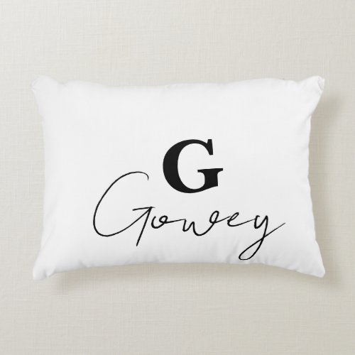 Initials Personalize Comfort Accent Pillow