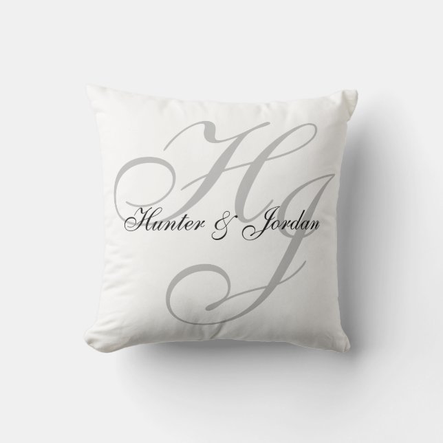 "Initials" Personalized Pillow (Front)