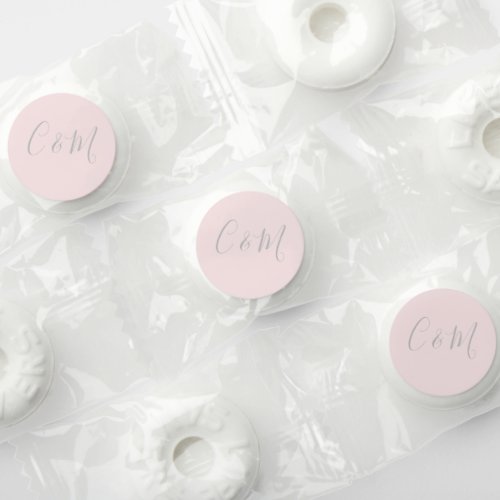 Initials  Pink Wedding Candy Favors