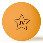 Initials Star Ping Pong Ball