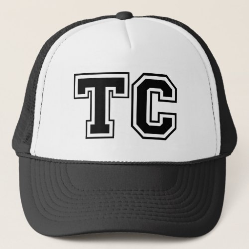 Initials TC Monogram Trucker Hat