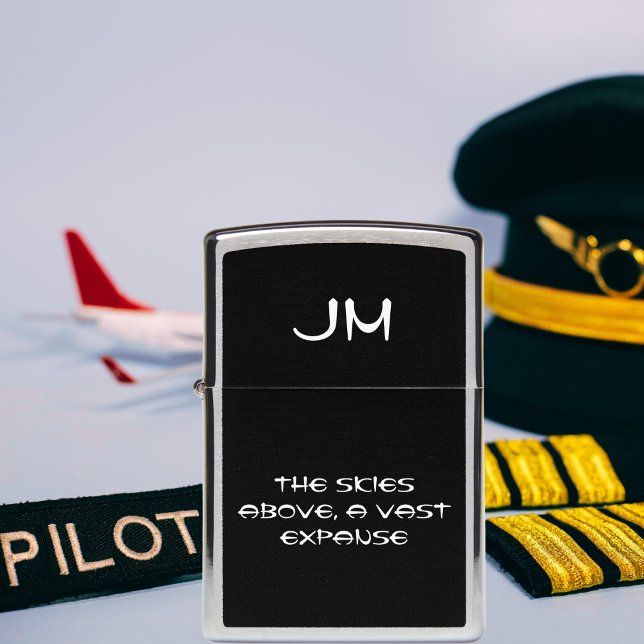 Initials “The Skies Above A Vast Expanse”, Simple Zippo Lighter (Creator Uploaded)