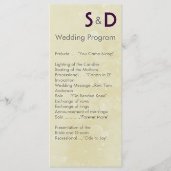 Initials Wedding Programs by itsyourwedding at Zazzle