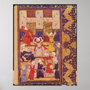 Initiation dance, from a book of poems poster