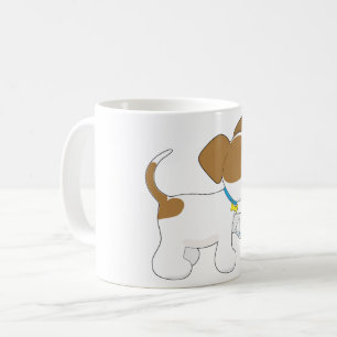 Injured Puppy Dog with Bandaged Paw Coffee Mug
