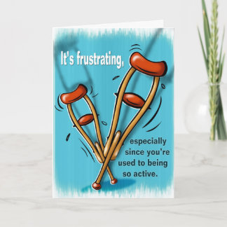 Injury Get Well Greeting Card