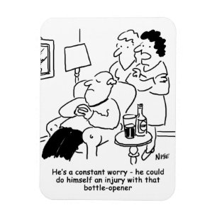 Injury with a bottle-opener magnet