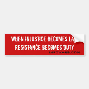 Injustice Bumper Sticker