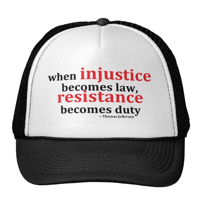 Injustice Resistance Mesh Hat