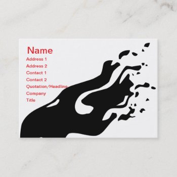 Ink Abstract -chubby Business Card by ZazzleProfileCards at Zazzle