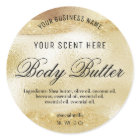 Ink And Foil Product Labels In A Gold Style