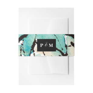 Ink and Water Customizable Wedding Belly Band