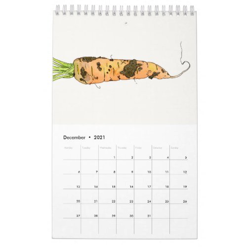 Ink and Watercolor Calendar 2021