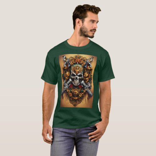 Ink Arsenal Weapons Tattoo Design T_Shirt