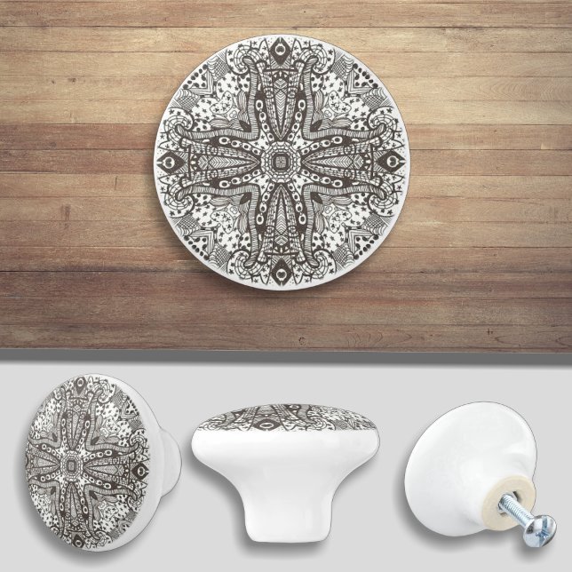 Ink Art Ceramic Door Pull Knob (Creator Uploaded)