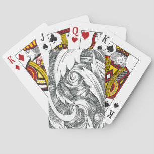 Ink Art Swirl Playing Cards