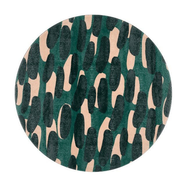 Ink blobs, hand-drawn, bright seamless. cutting board (Front)