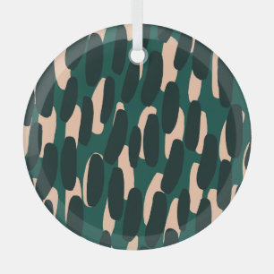Ink blobs, hand-drawn, bright seamless. glass ornament