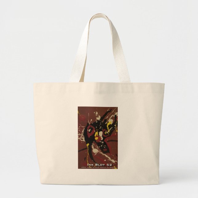 ink blot 52 large tote bag (Front)