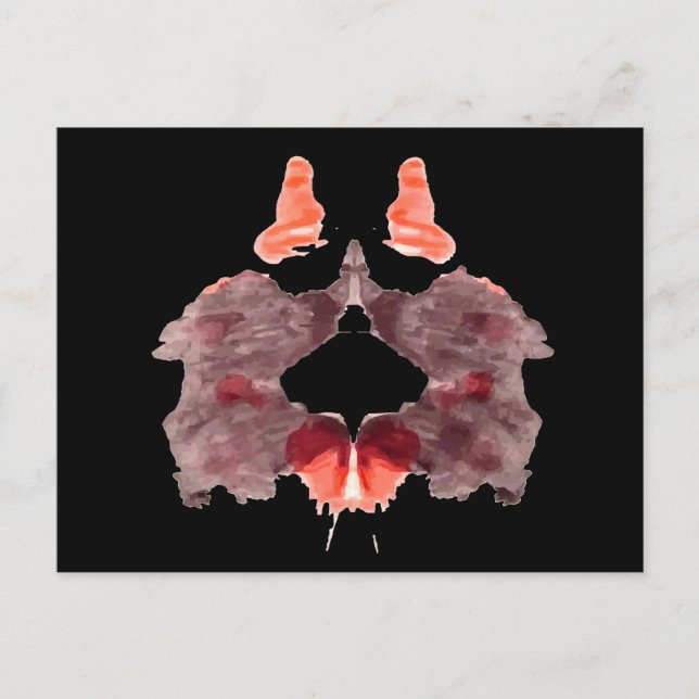 Ink Blot Card #2 - black background (Front)