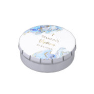 Ink Blue Marble Baptism   Candy Tin at Zazzle